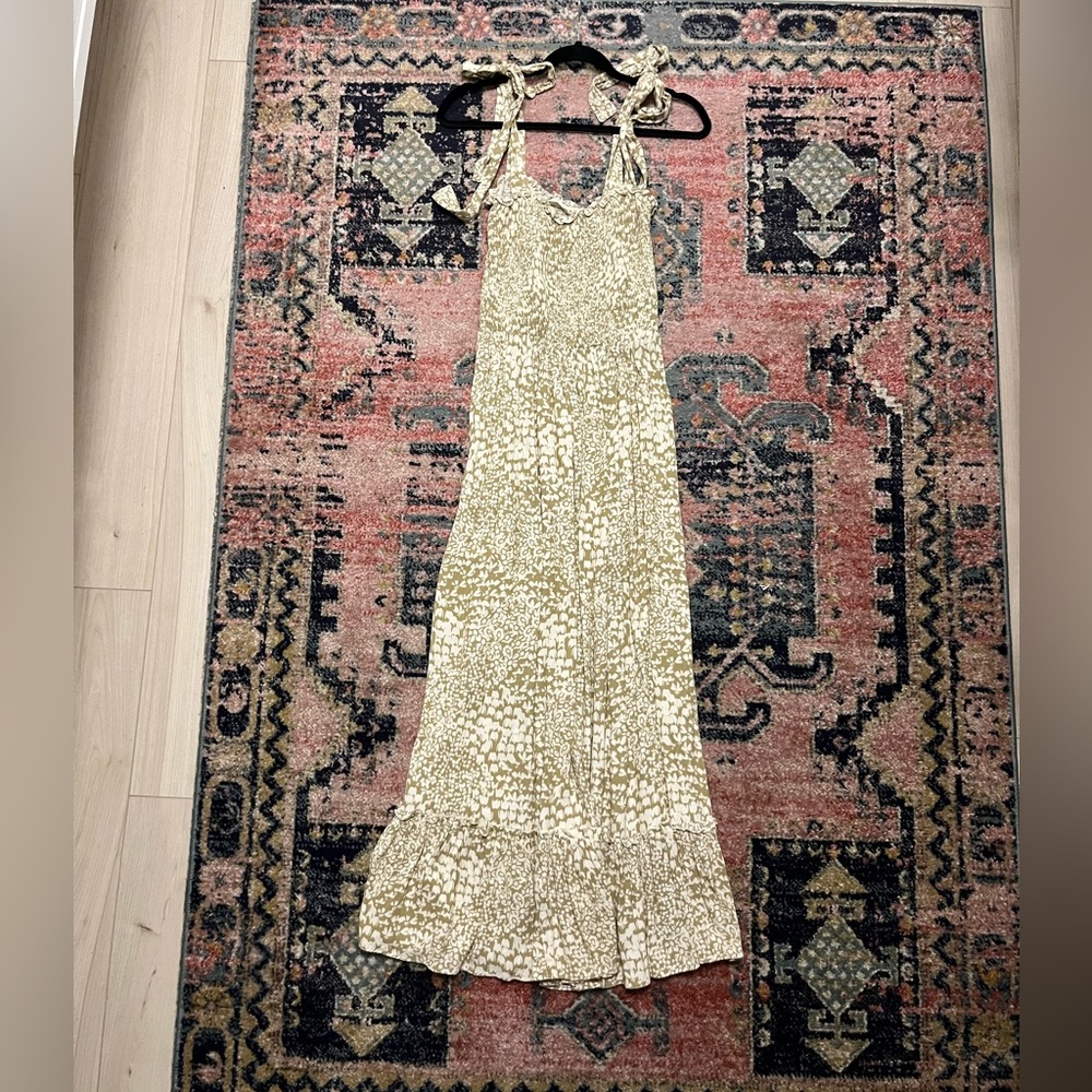 By Together spring maxi dress with ties at shoulder